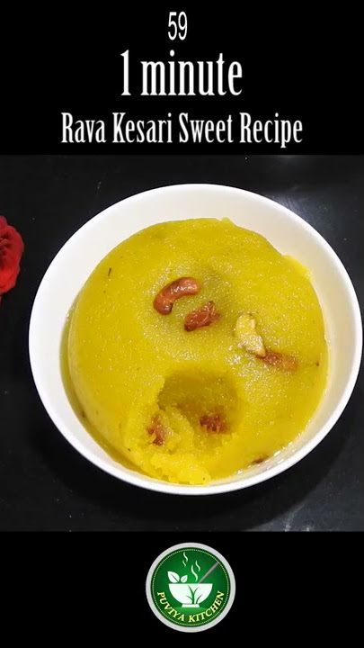 1 minute Rava Kesari Sweet Recipe #Shorts #PuviyaKitchen