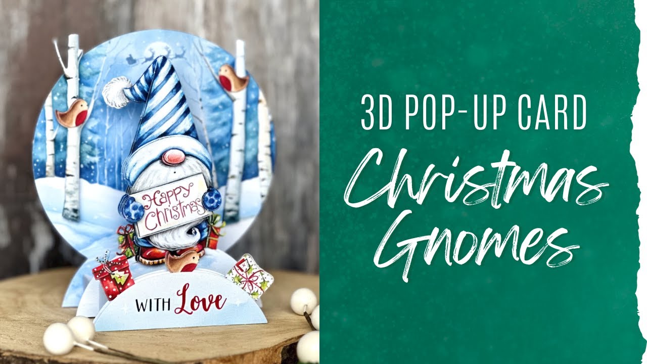 Make Your Own Magical Christmas Gnome Pop Up Card 🎄 - YouTube