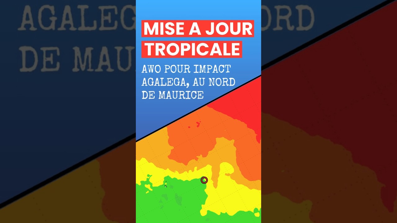 Awo : Pluie et vent pour l'île Agalega de Maurice...#weather #maurice #cyclone