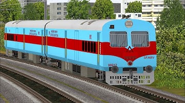 Dancing track speed test by tool van in indian train simulator