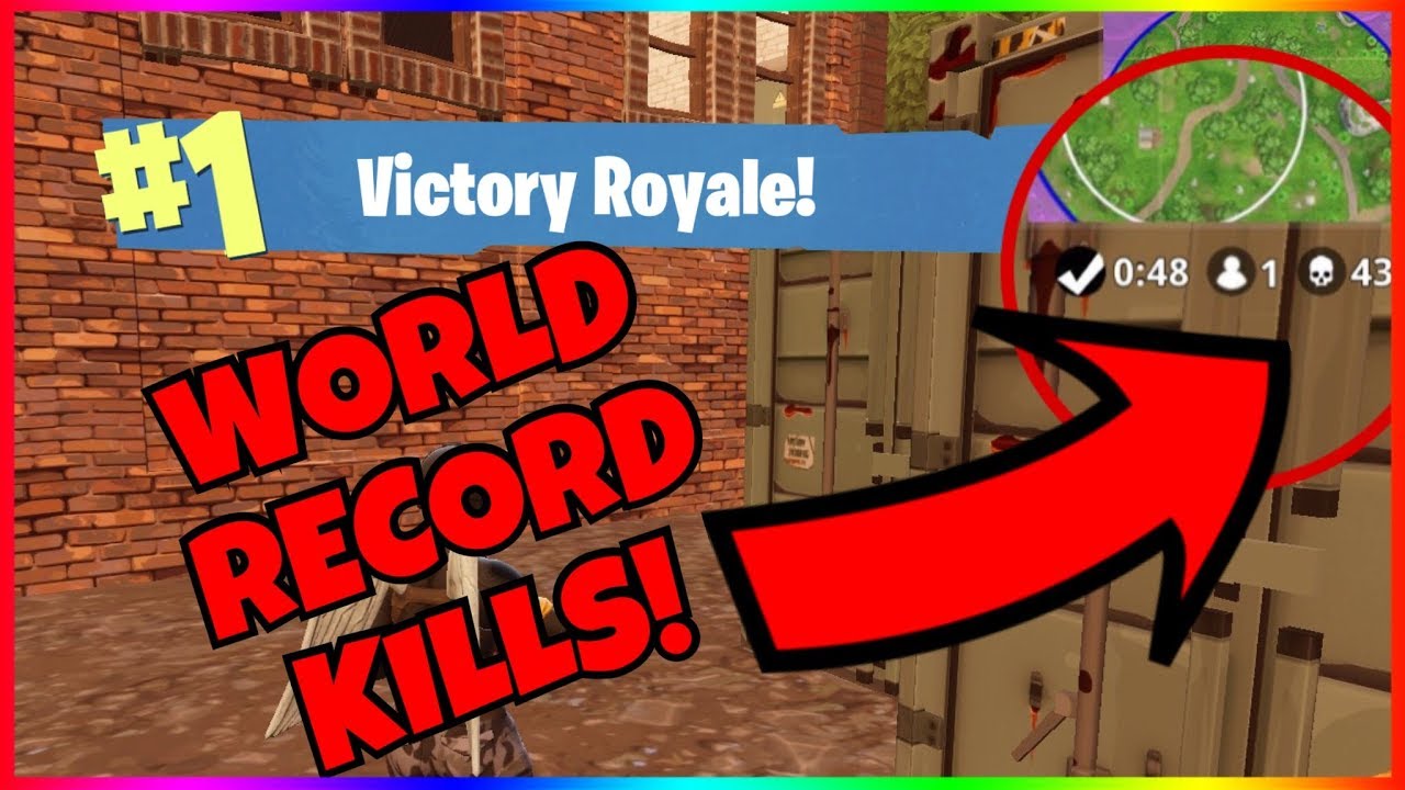 43 KILLS In Fortnite?! THE Record Kills In Fortnite Battle Royale