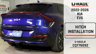 2022-2026 Kia Ev6 U-Haul Trailer Hitch Installation Cqt76592
