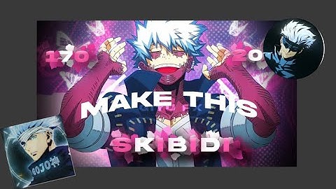 How to make a anime editing thumbnail like @GOJO @XenozEdit ❤️‍🔥