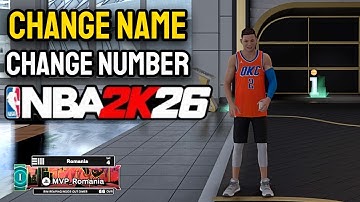 NBA 2K26 - Hoe je je naam en rugnummer verandert (tutorial)