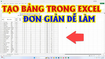 Cách Tạo Bảng Trong Excel Đơn Giản Và Nhanh Chóng