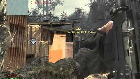 awesome mw3 quick scope through wall kill.