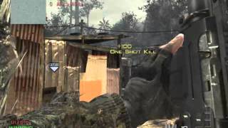 awesome mw3 quick scope through wall kill.
