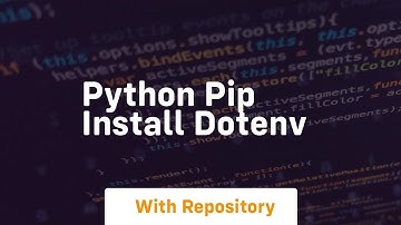 python pip install dotenv