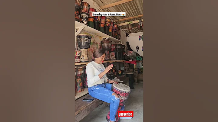 Drumming class in Accra, Ghana 🇬🇭 #visitghana #yearofreturn #dzembe #ghana #ghanavlog #decemberingh
