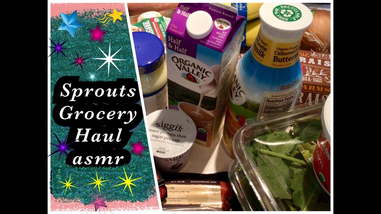 Relaxing Sprouts Shopping Haul, gentle whispering, tapping asmr YouTube