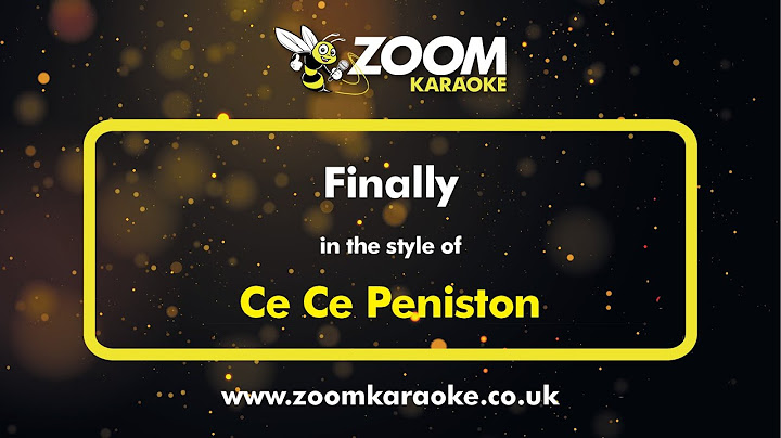 Ce Ce Peniston - Finally - Karaoke Version from Zoom Karaoke