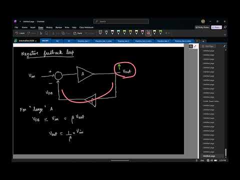 Thumbnail for Lec 18: Examples of negative feedback: Introducing opamp; Non-inverting amplifier using opamp