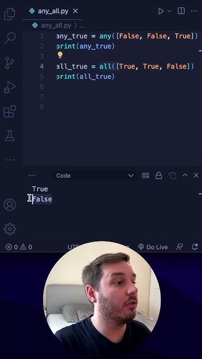 Use any() and all() to refactor your Python code! #shorts - YouTube
