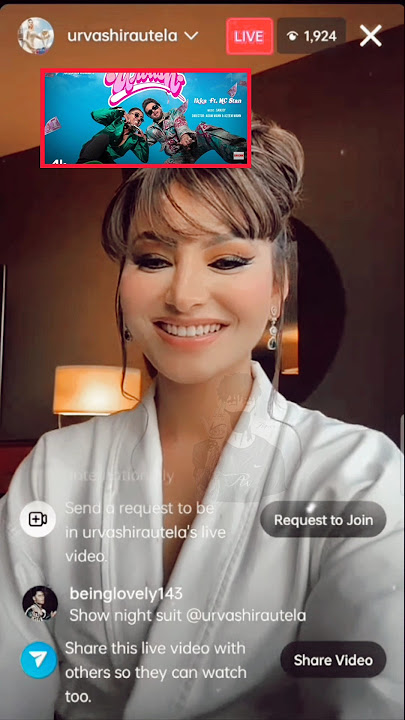 Urvashi Rautela Reaction URVASHI Song Ikka X Mc Stan New song#shortsvideo #shorts #short #apnavivek