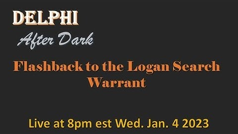 Flashback: The Ron Logan Search Warrant