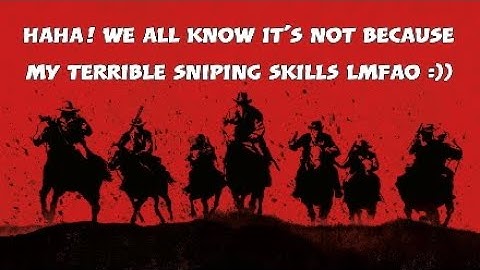 SNIPER NO SNIPING LOL*