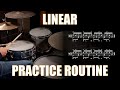 Linear practice routine in less than a minute   daily drum lesson