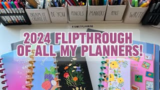 2024 FLRIPTHROUGH OF ALL MY PLANNERS!