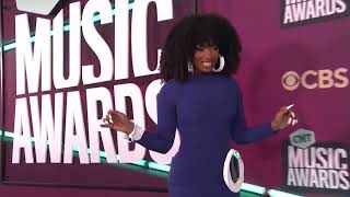 Megan Thee Stallion at the 2023 CMT Music Awards Red Carpet