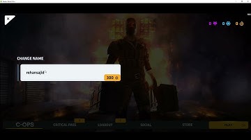 How to change your name in critical ops