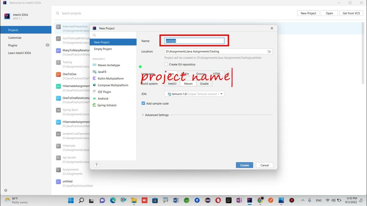 How To Create New Project In IntelliJ Idea | New Java Project In ...