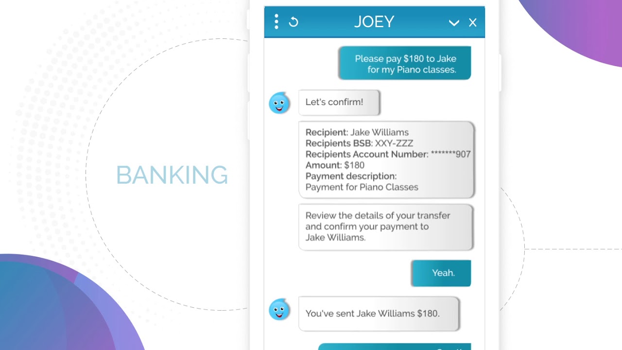 Joey - AI Powered Banking Chatbot - YouTube