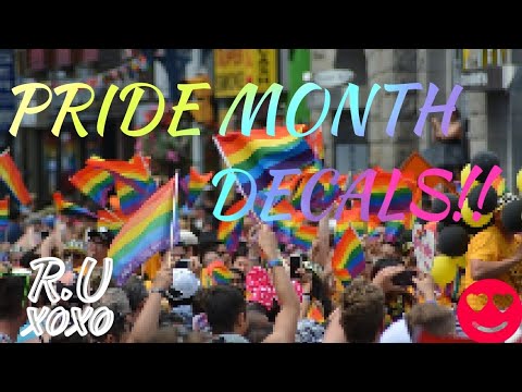 Pride Month Decals Welcome To Bloxburg Cloudyyrainbow Youtube - calamari roblox decal