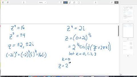 IBHL 1.7 Finding Roots of Complex Numbers