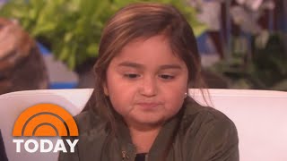 Ellen DeGeneres Meets Pharrell Williams Fan Ellie, A Young Cancer Survivor | TODAY