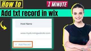 How to add txt record in wix 2023