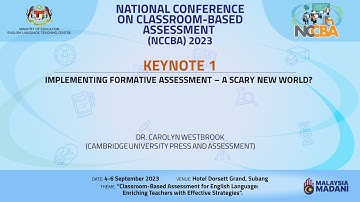 KEYNOTE 1 - DR. CAROLYN WESTBROOK (CAMBRIDGE UNIVERSITY PRESS AND ASSESSMENT)