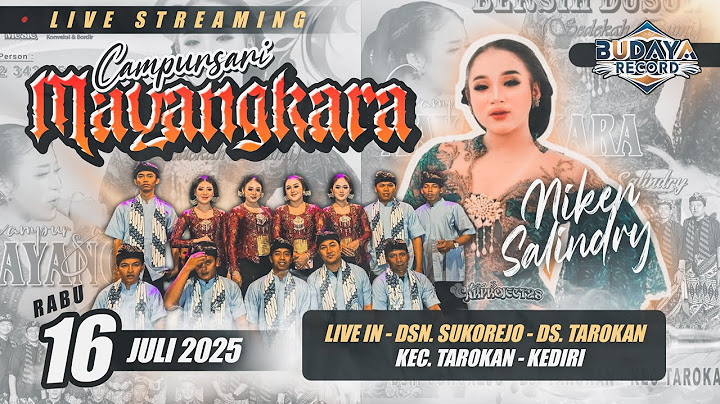 Live NIKEN SALINDRY Campursari MAYANGKARA di Sukorejo Tarokan Kediri