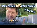 100w vs 200w rv solar panels test 12v vs 24v solar panels for rv