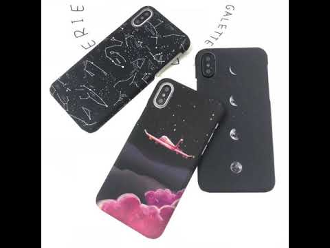 Moon Stars iPhone 7 Case Cute Airplane 6S 7 8 Plus Cover