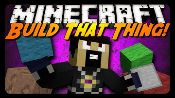 Minecraft: DRAW MY THING w/ BLOCKS! (Build It Mini-Game)