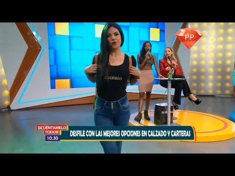 Lucia Trigoso en Desfile de Calzados
