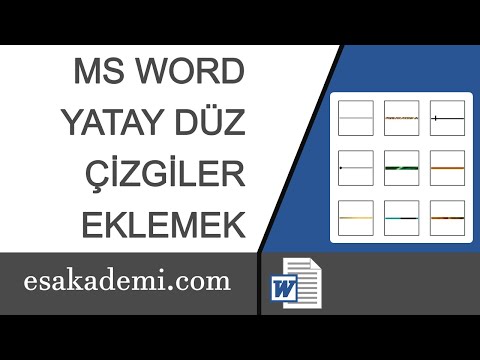 Video: Sürünen Bir çizgi Nasıl Eklenir