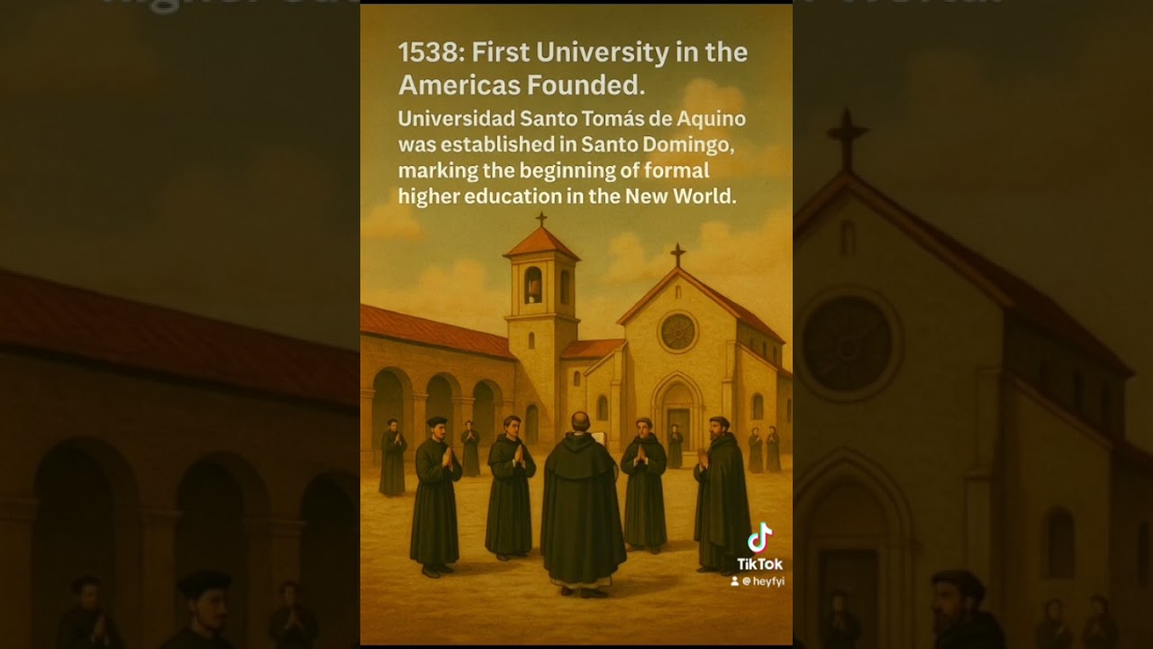 28 October 🏫 1538 – First University in the Americas Founded
