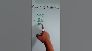 how to convert percentage to decimal #class6maths #conversion #percentage
