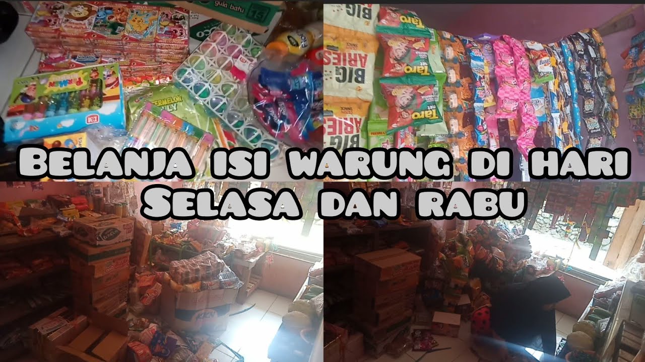 BELANJA ISI WARUNG DIHARI SELASA. RABU,