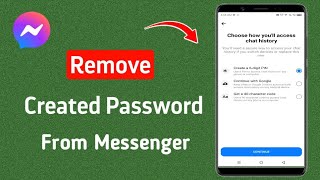 How to Remove Pin Password On Messenger (2024) || Remove Create Pin From Messenger