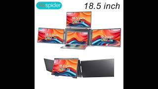 V P1085 S999 18.5 inch triple screen portable LCD unboxing video
