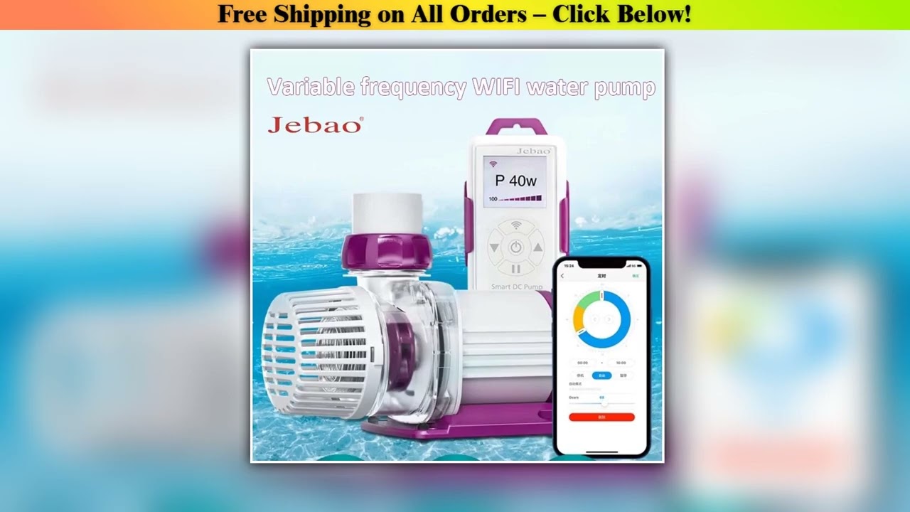 Jebao/Jecod MDP Series WiFi App Control Smart DC Aquarium Fish Tank Circulation Return Pump with