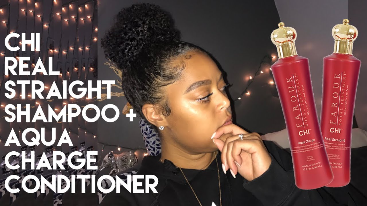 CHI REAL STRAIGHT SHAMPOO + AQUA CHARGE CONDITIONER | DEMO + REVIEW | Danielle Renée - YouTube