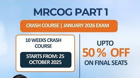 MRCOG Part 1 Strategy Class | Crash Course 2026
