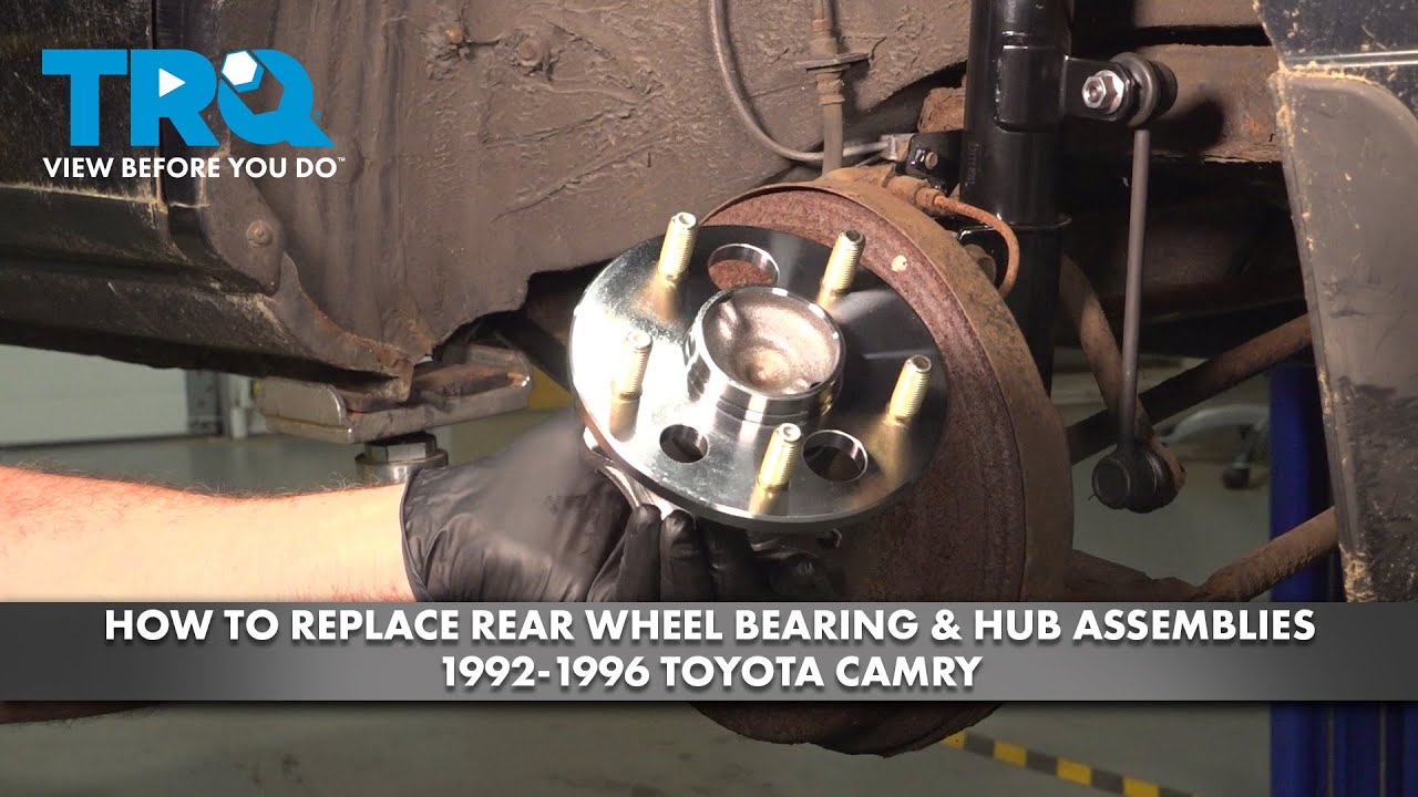 How to Replace Rear Wheel Bearing & Hub Assemblies 1992-1996 Toyota ...