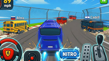 Crazy Bus Mega Ramp Impossible Racing Bus Mega Ramp Impossible Tracks Android Gameplay #3 | Skeleton