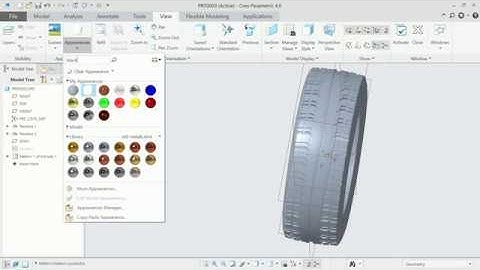 tyre design in creo 4 0