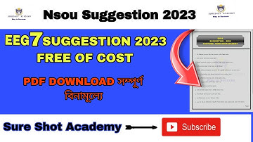 EEG 7 SUGGESTION 2023