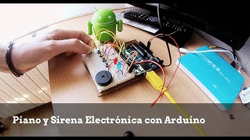 Piano y Sirena Electrónica con Arduino - Montaje sencillo